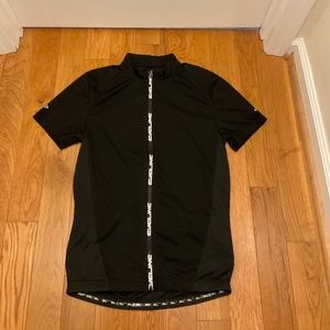 Men's Crivit Short Sleeve Black Full Zip Cycling Shirt, Size M, NWOT